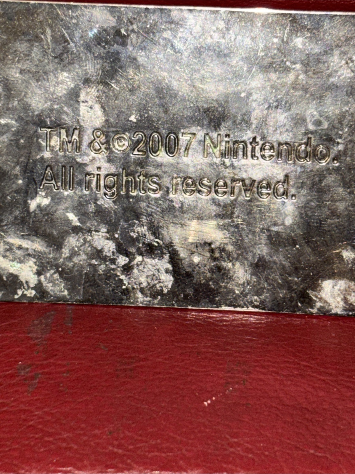 RARE Nintendo Entertainment System NES Controller Metal Belt Buckle Chrome 2007
