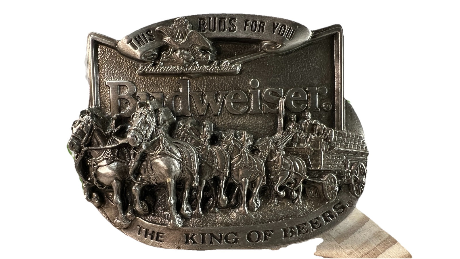 Vintage 1987 Anheuser-Busch King Of Beers Masterpiece Collection Belt Buckle