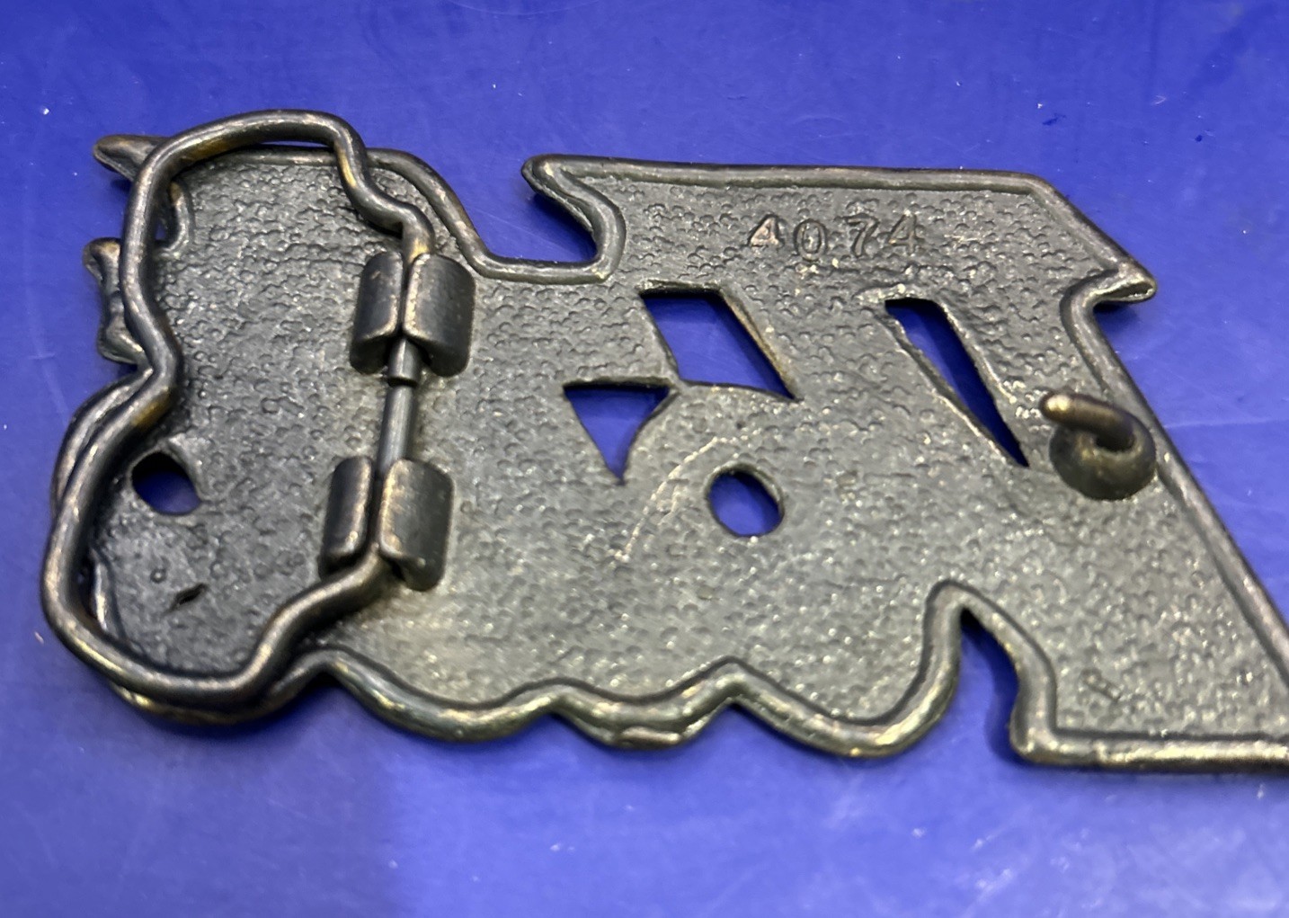 Vintage Corvette Vette Belt Buckle Brass Collectible