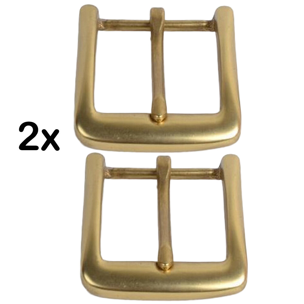 2PCS Solid Brass Belt Buckles Tongue Pin Belt Buckle Fits For 1.7 INCHES Belt US
