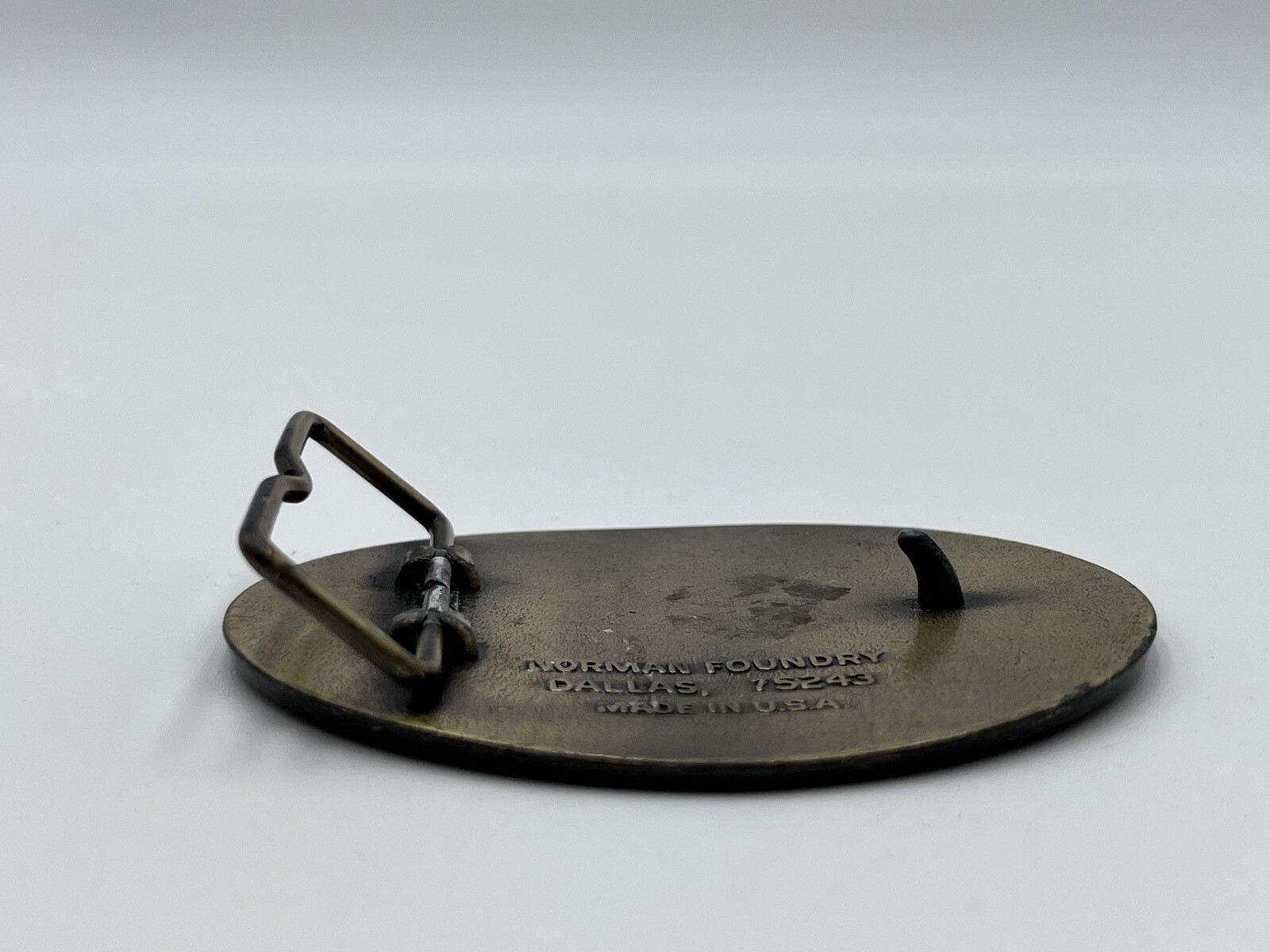 NRA Gunowner And Proud Of It Belt Buckle Norman Foundry Dallas 75243 USA. J9