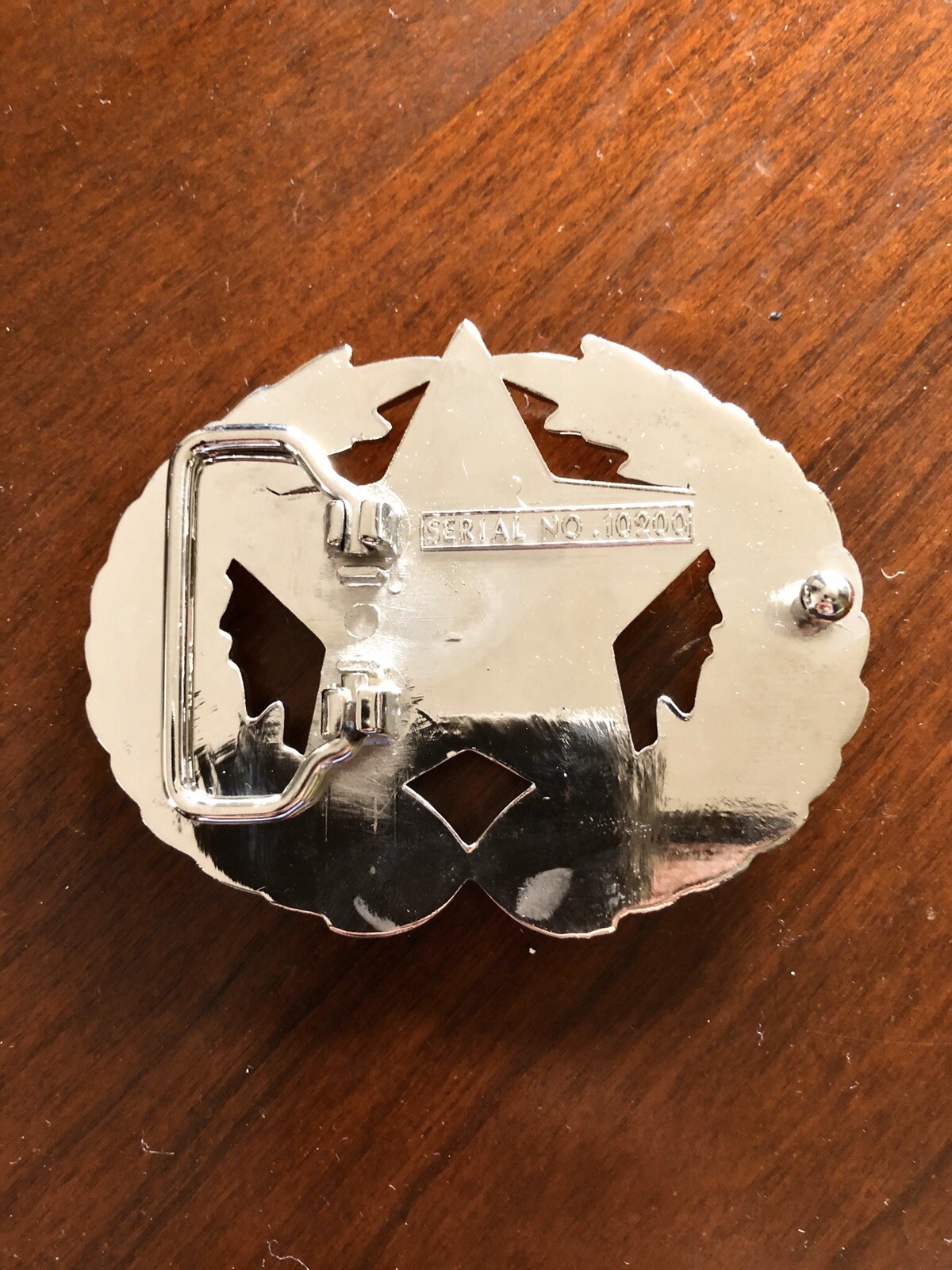 Shooting Star Pentagram Stars Roman Leaf Metal Unisex Men’s Belt Buckle