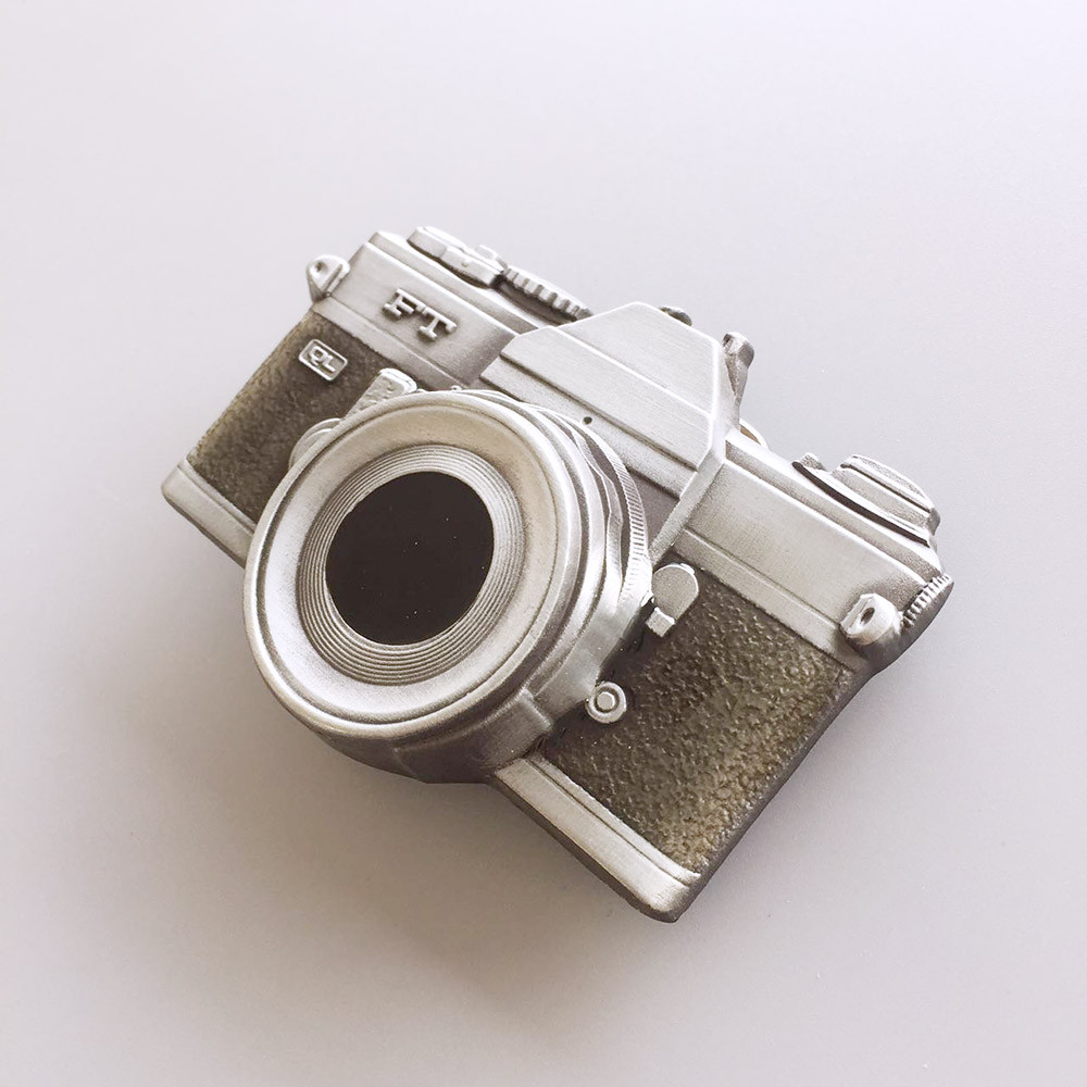3D Sculpting Camera Belt Buckle Gurtelschnalle Boucle de ceinture