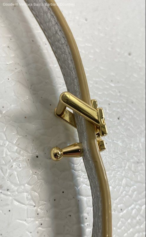 Tory Burch Reversible Logo Skinny Belt In Gold And Silver