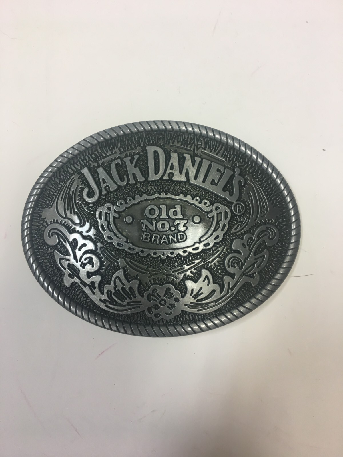 Jack Daniels Old No. 7 Brand Belt Buckle Silver Tone