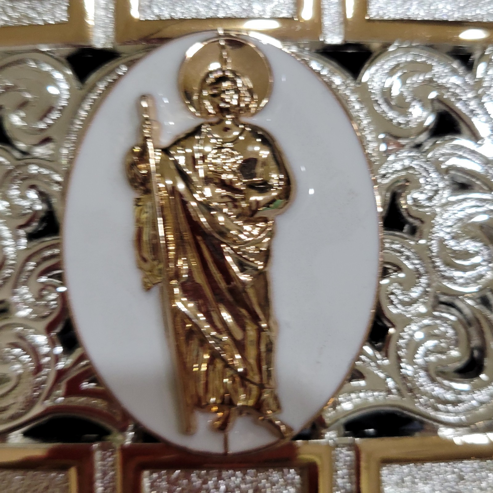 Saint jude San Judas Western belt Buckle Rose Gold Silver Heavy Zinc Alloy