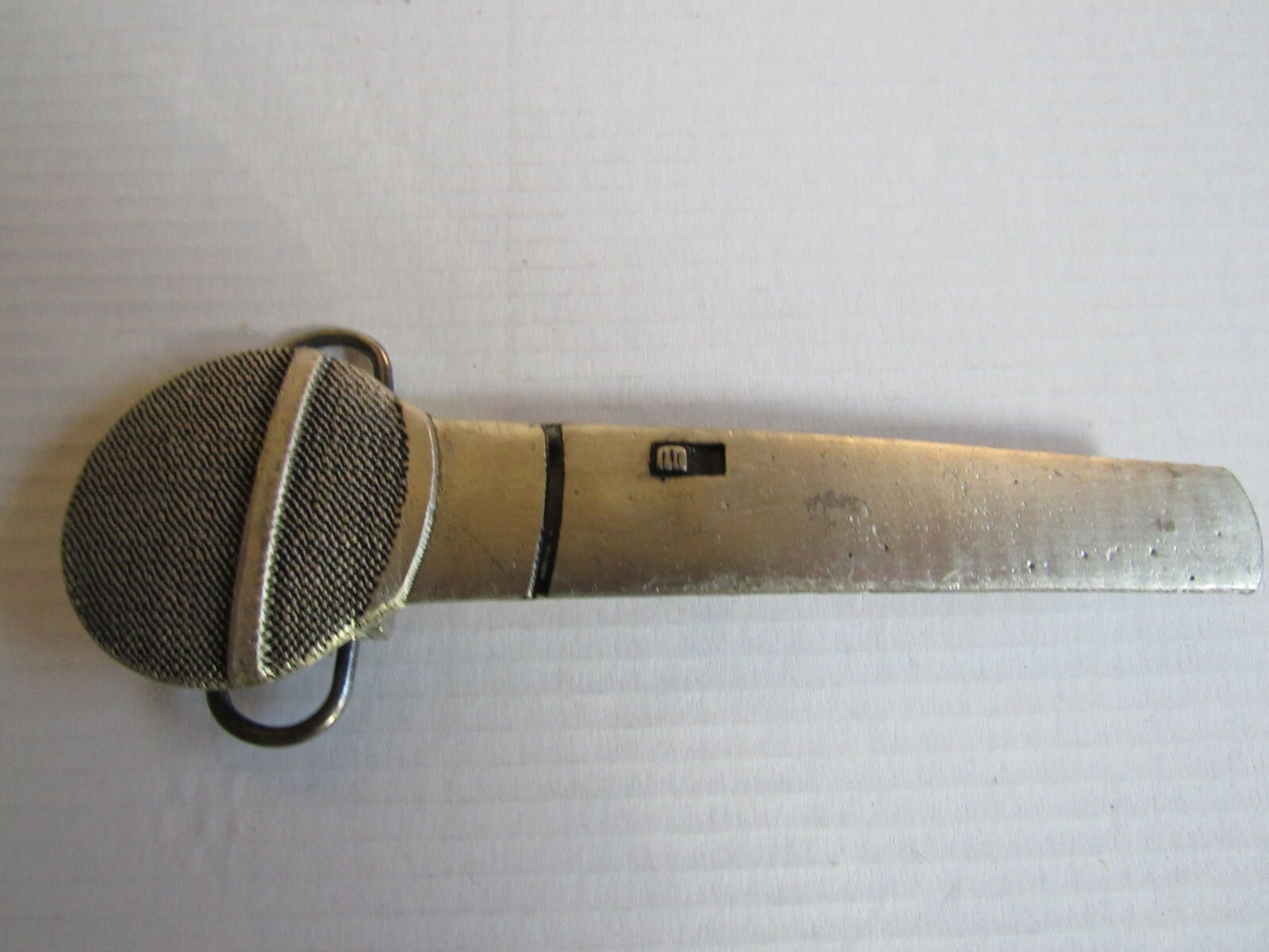 2005 MICROPHONE MUSIC COBRA DICE Belt Buckle MOBTOWN CHICAGO USA !