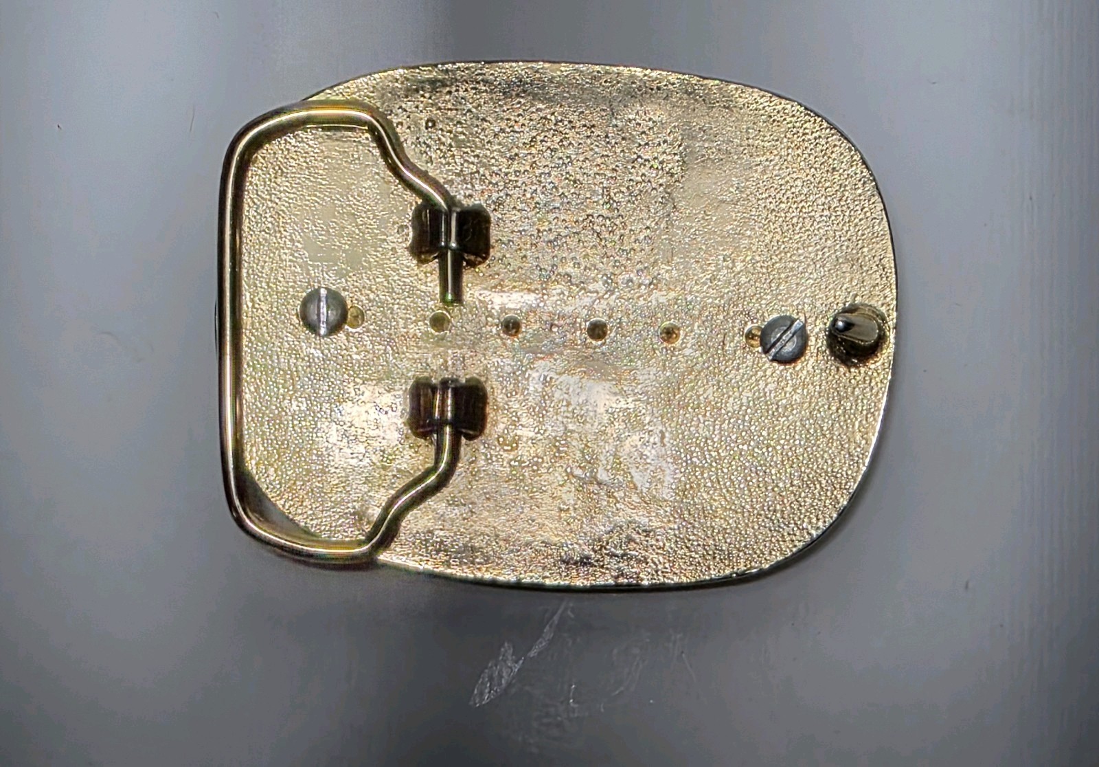 Eisenhower Dollar Bicentennial Coin 1776-1976 GoldPewter 2 X 2 3/4&Prime; Belt Buckle