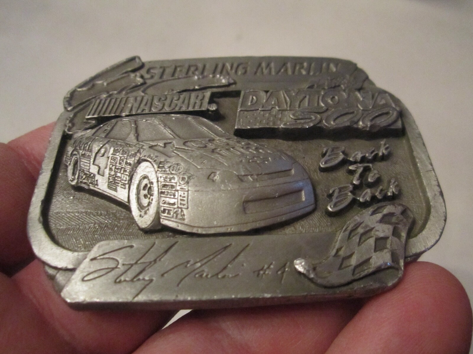 STERLING MARLIN NASCAR DAYTONA 500 BELT BUCKLE – GW-15