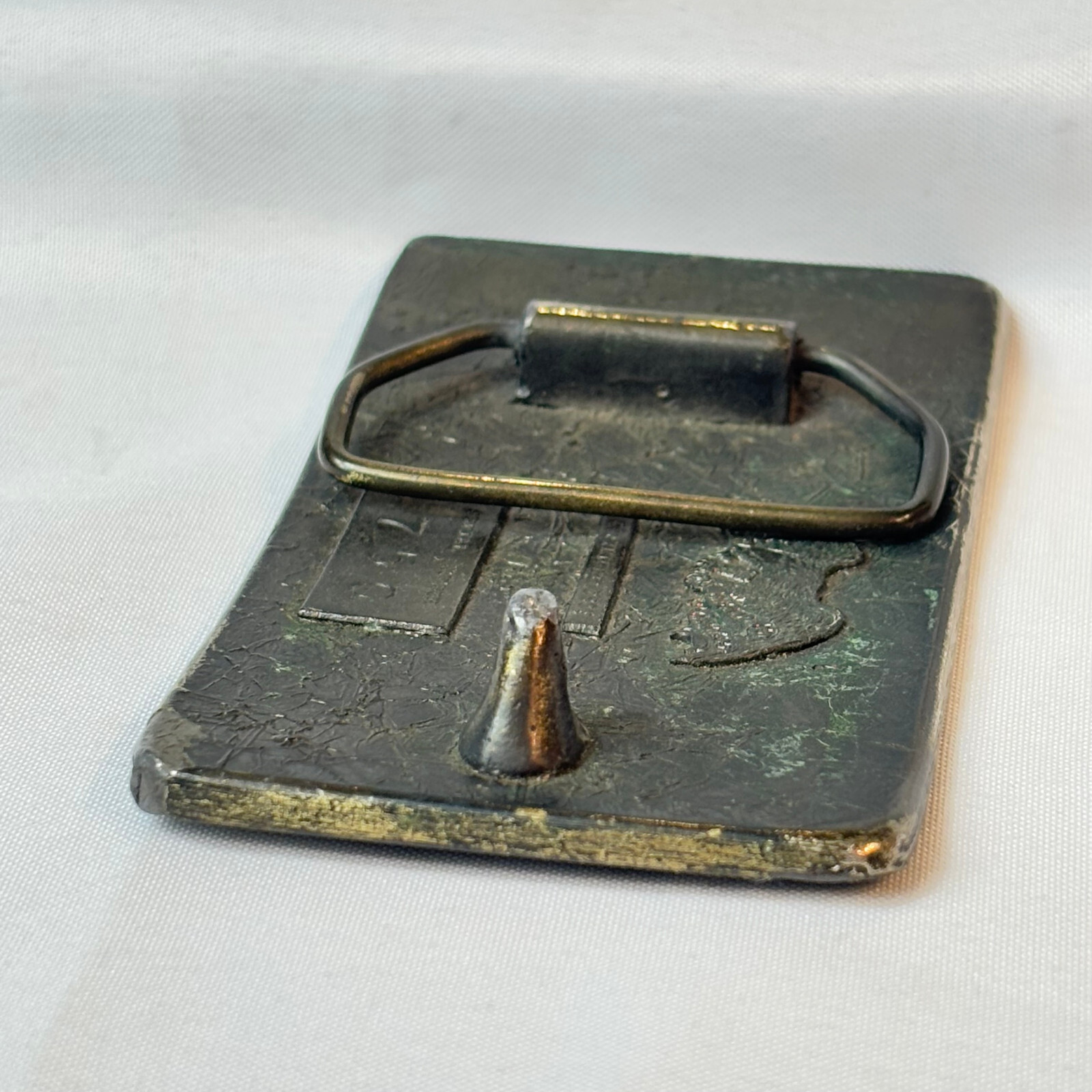 1977 Great American Buckle Co Belt Buckle Faster Older Younger More #750