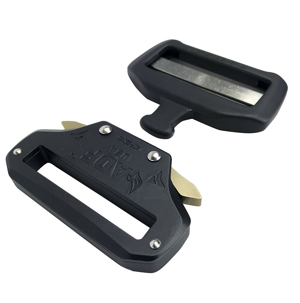 RAPTOR™ 2 .25&Prime; BUCKLE, military buckle, tactical belt package (made in USA)
