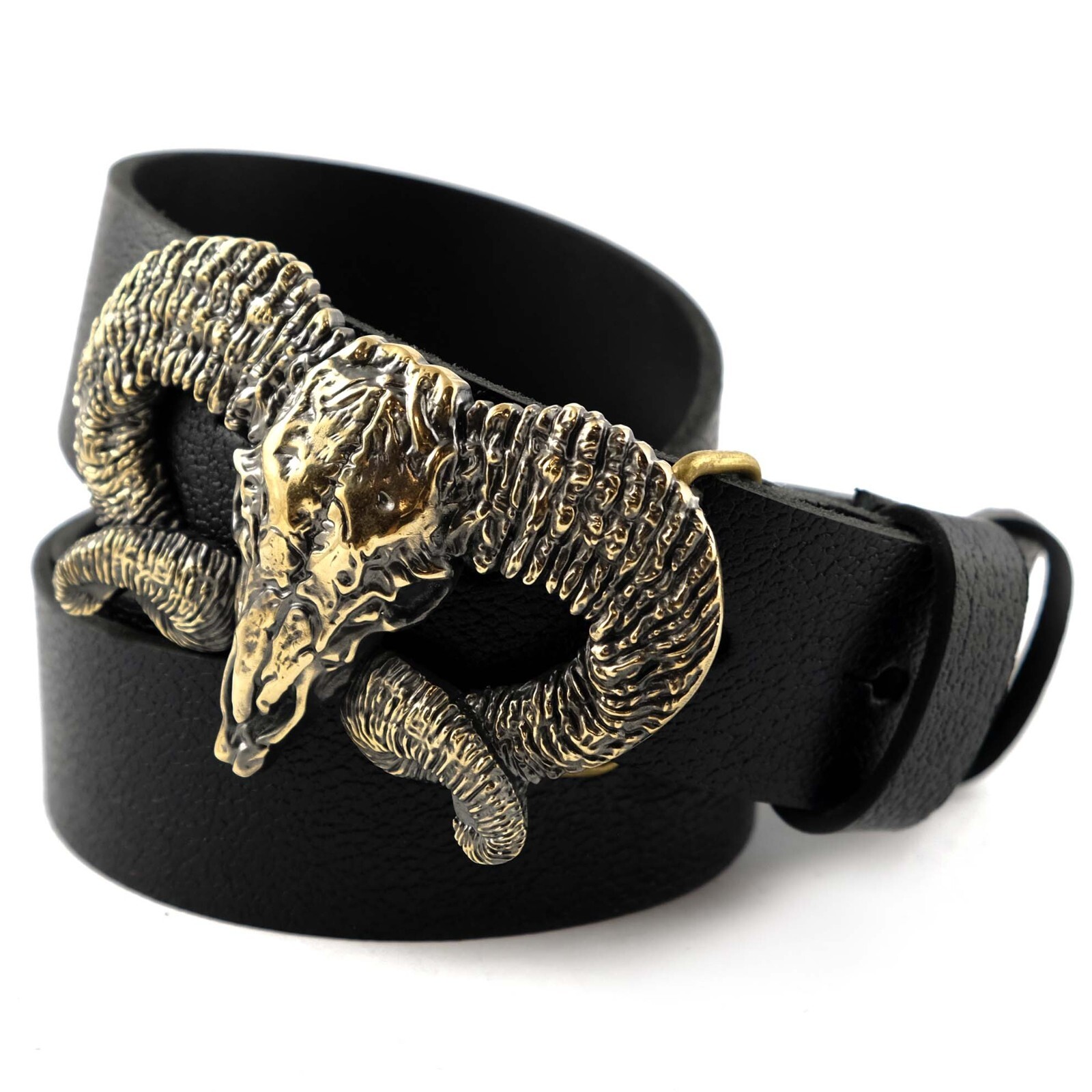 Ram Skull brass buckle, Bighorn wild west buckle, Mouflon tribal Trophy Skull