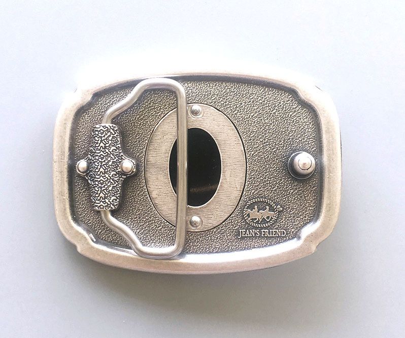 Nature Black Onyx Stone Western Cowboy Cowgirl Silver Plated Belt Buckle