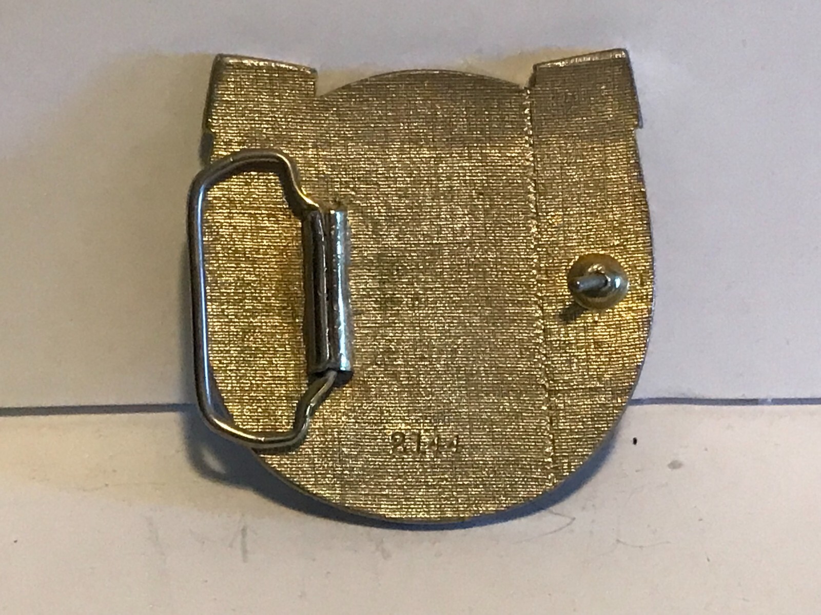 Horse Head Lucky Horseshoe Cowboy Western Race Track Metal Belt Buckle