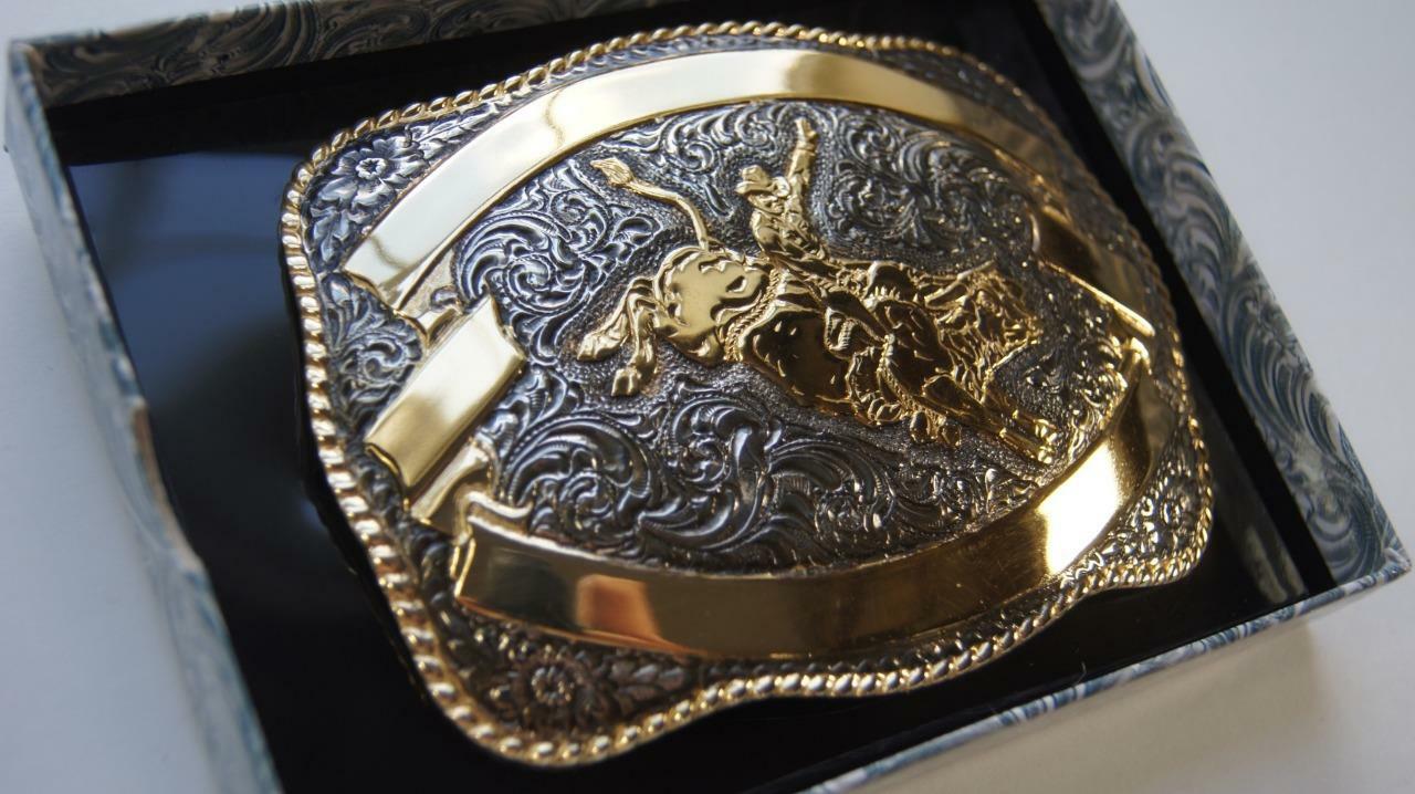 Crumrine Western Belt Buckle Bull Rider M&F Western c04610