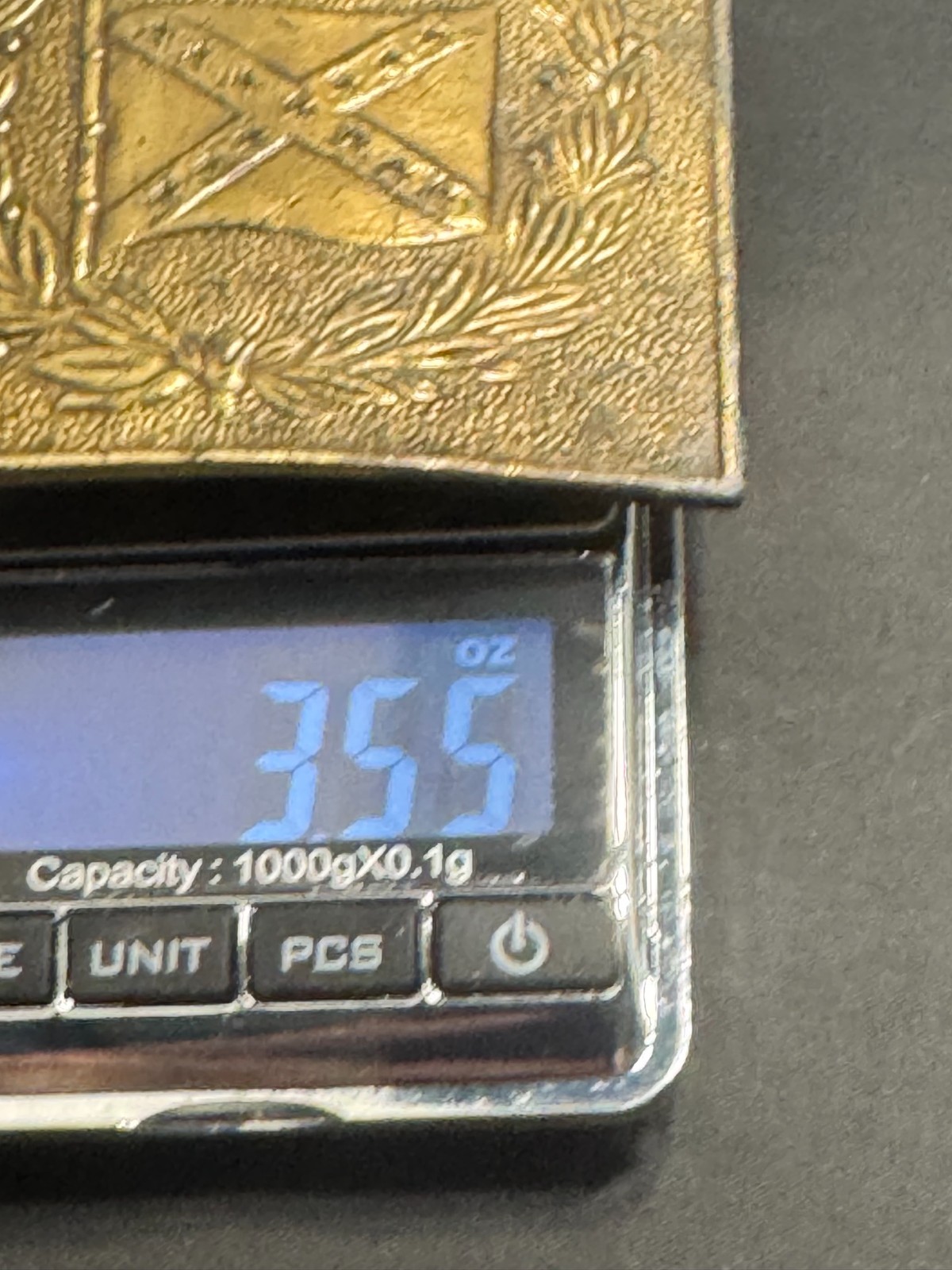 E-108 Bergamot Brass Works Belt buckle B-132 Flag American History From 70s