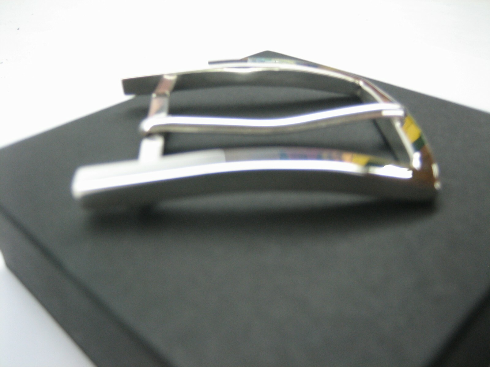 Sterling silver 925 buckle w/Genuine Lizard-1.1/2&Prime; belt MADE IN U.S.A.
