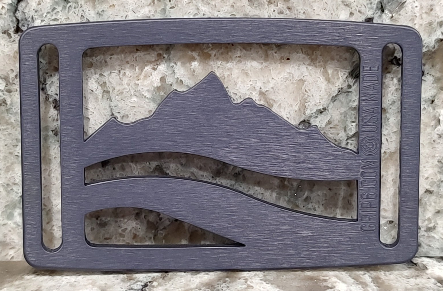 GRIP6 BELT BUCKLE – NATURALIST WASATCH – LIGHT PURPLE – 1.5 INCH WIDE
