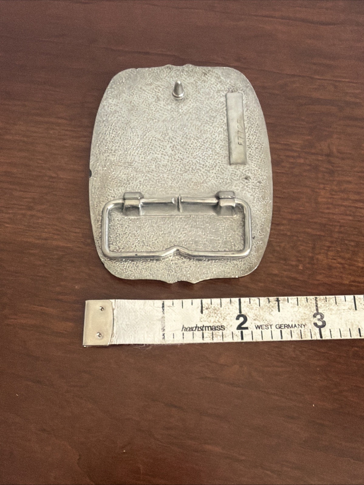 Vintage 70s WESTERN SILVER & GOLD TONE METAL BELT BUCKLE SOARING AMERICAN EAGLE