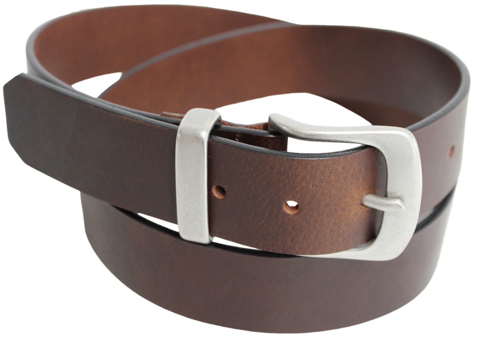 Solid Brass Buckle and Keeper Quality Full Grain Genuine Leather Belt. No: 41004