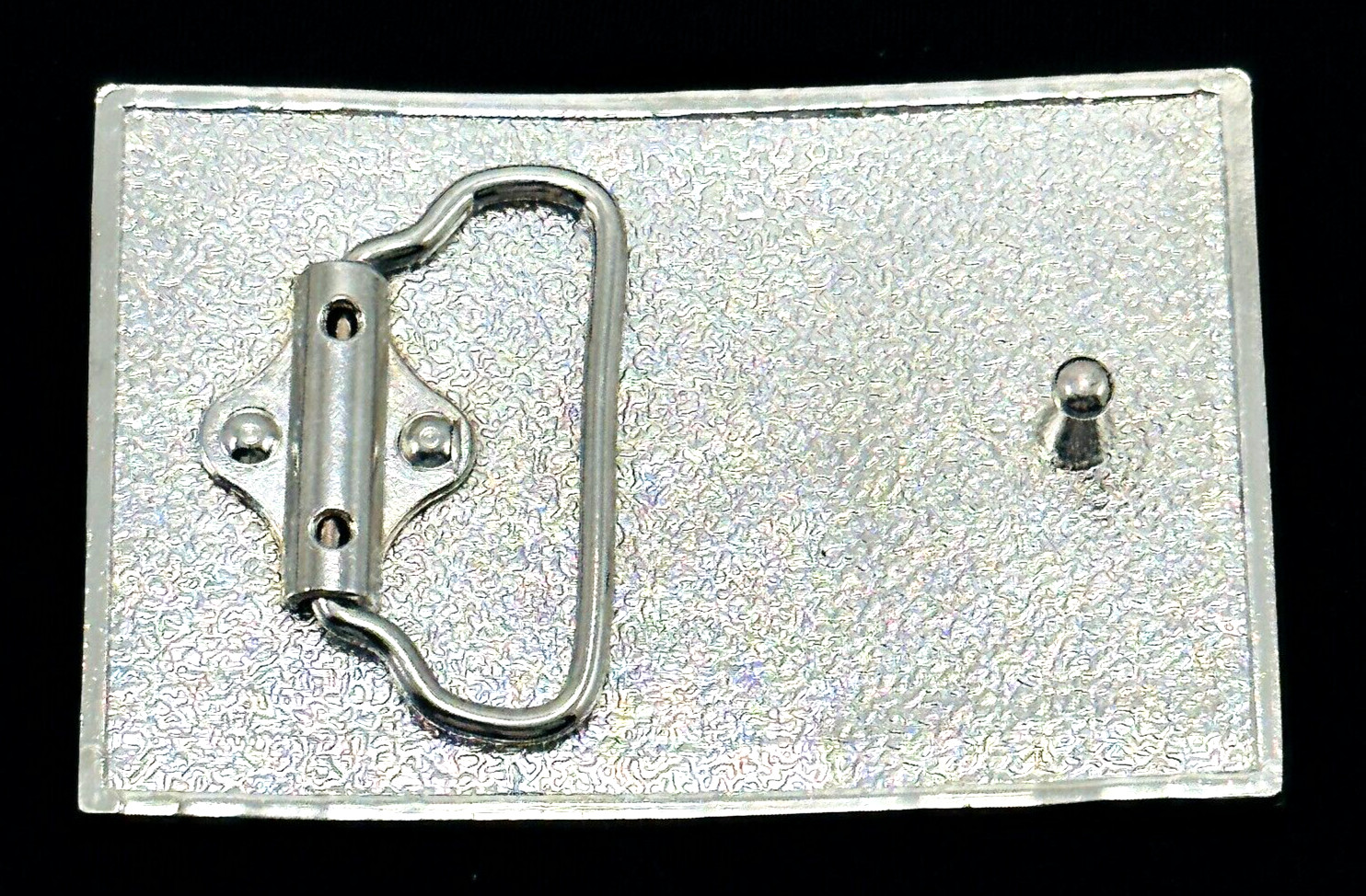 Belt Buckle Enamel Union Jack UK British Flag Silver Tone For 1 1/2 Inch Belt