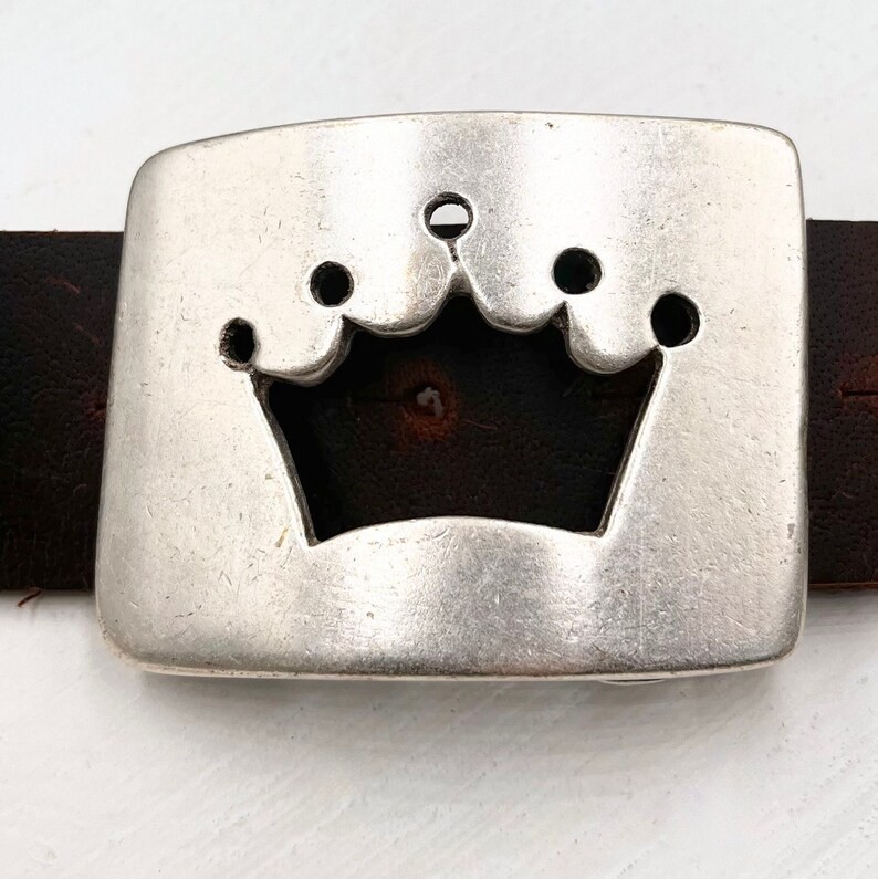 Princess Belt Buckle with Crown, Suitable for Swarovski Stones