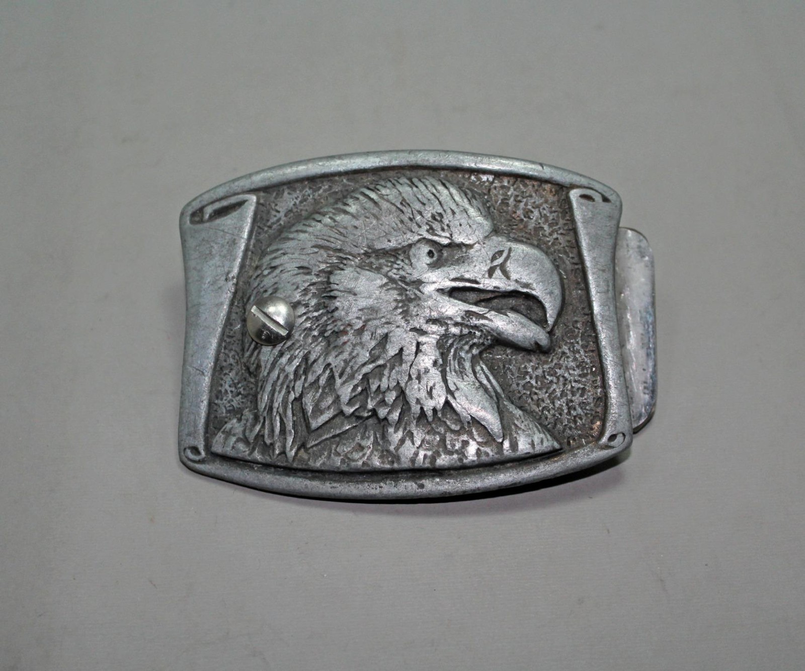 CDC Metalworks Pewter Belt Buckle Great American Eagle Colorado USA