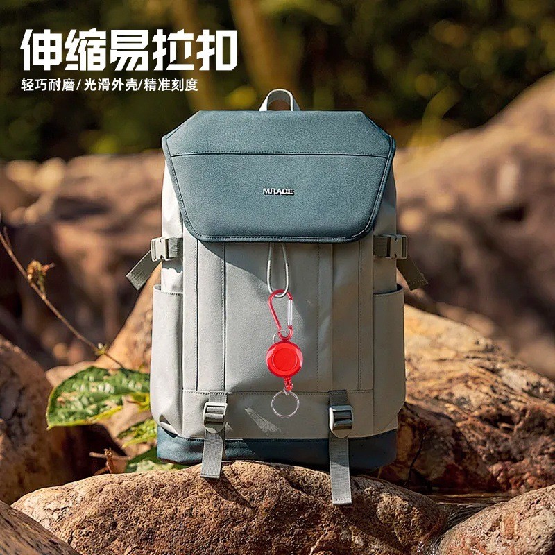 10Pcs Fishing Zinger Retractable Key Chain Carabiner Extender Tether Tackle Tool