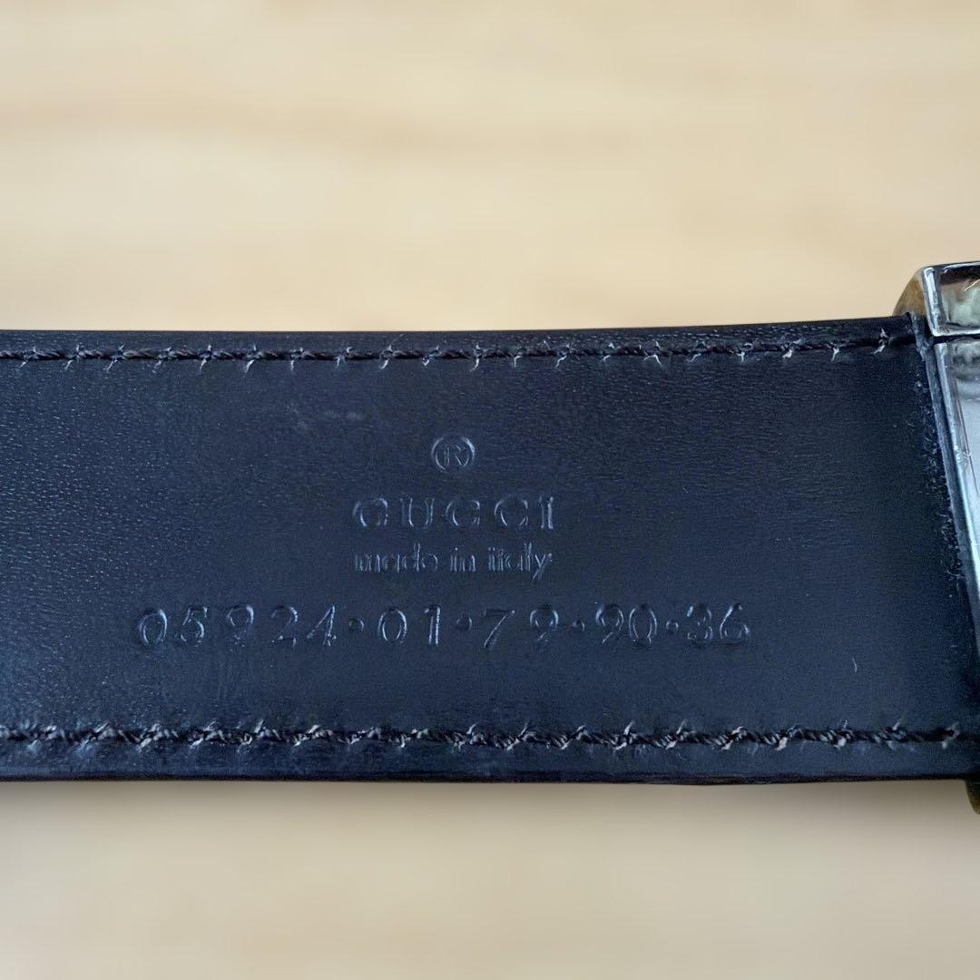 GUCCI Pre-Owned Men&rsquo;S Belt Reversible Black Dark Brown