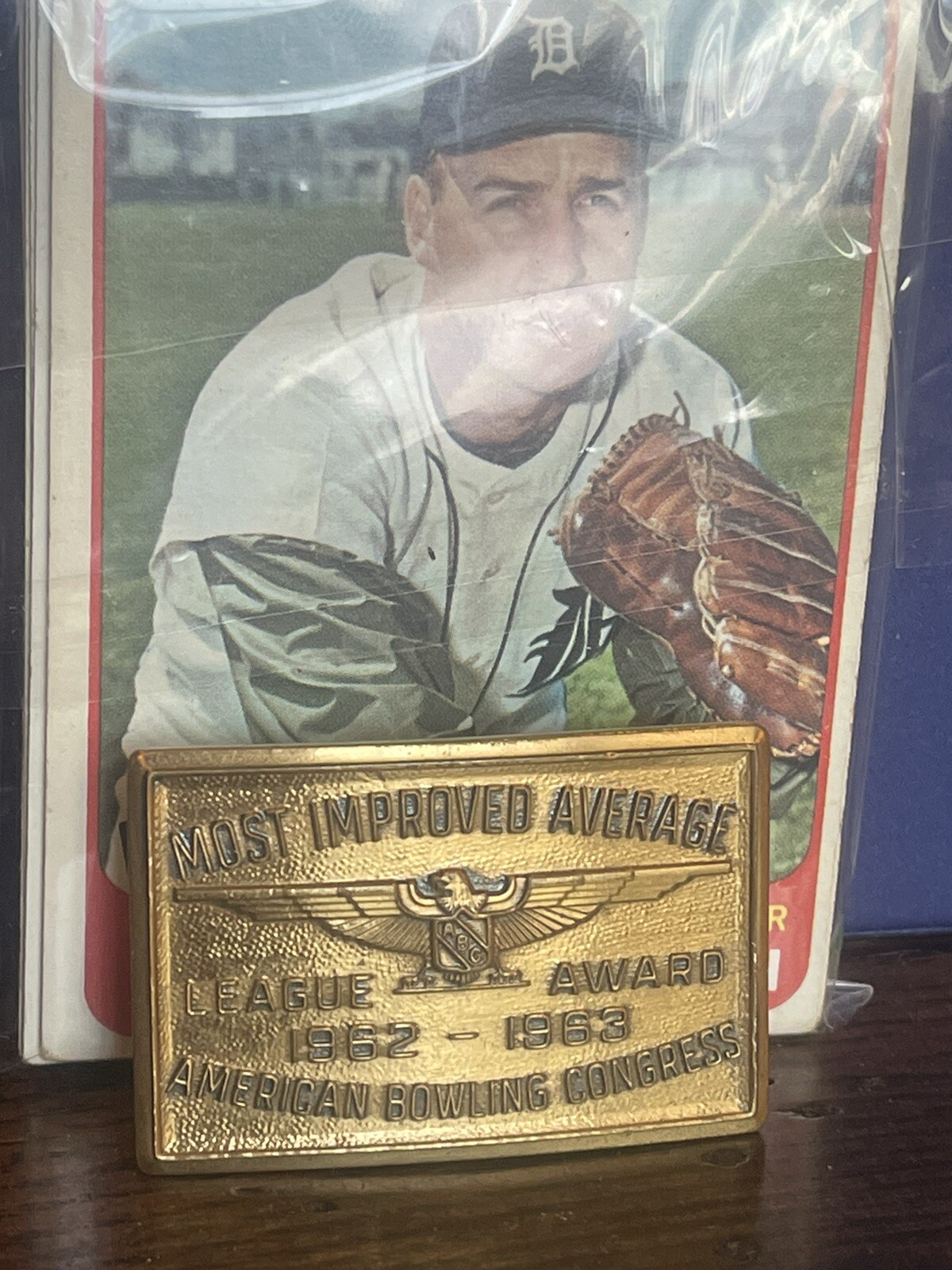 1962-1963 Bowling Belt Buckle Used League Award Vintage