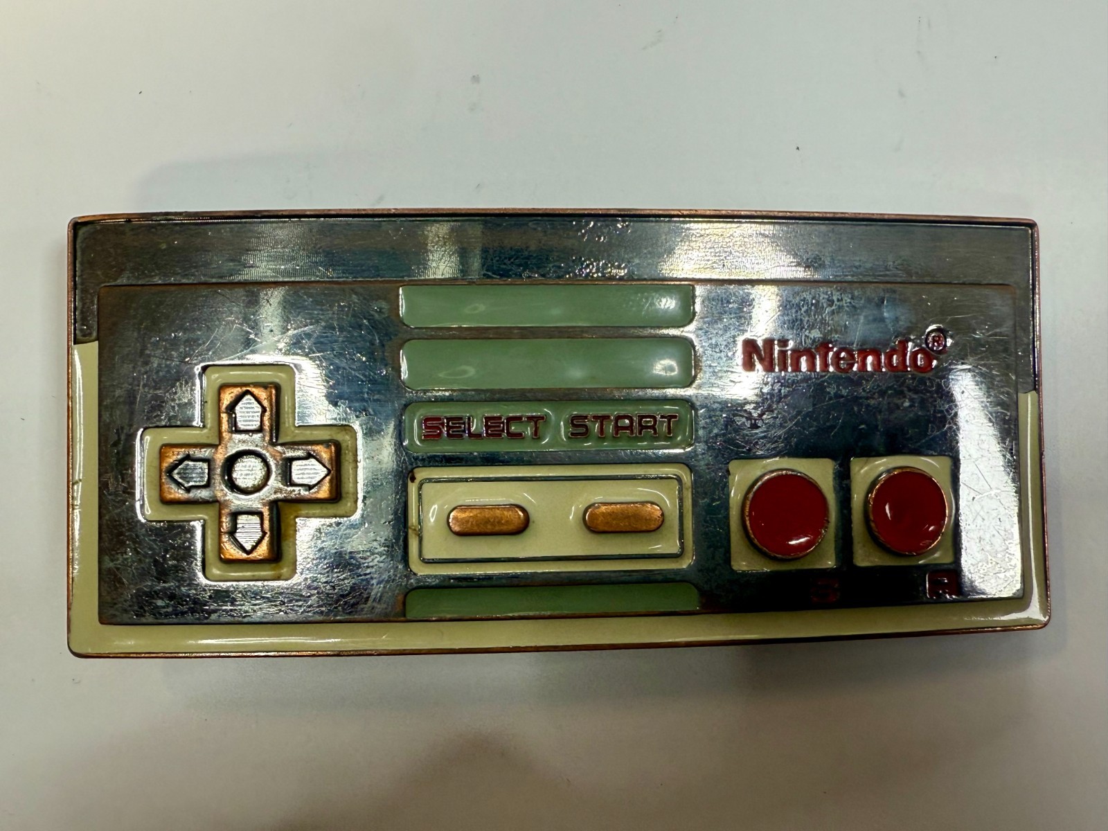 Nintendo 2011 NES Video Game Controller Used Video Game System Belt Buckle