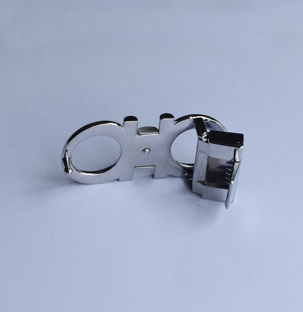 Ferragamo Silver Gancini belt buckle , Men belt buckle For 1.38&Prime;/W Leather Belts