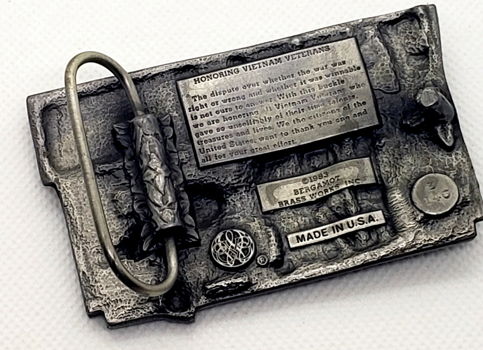 Honoring Our Vietnam Veterans Vintage Belt Buckle.