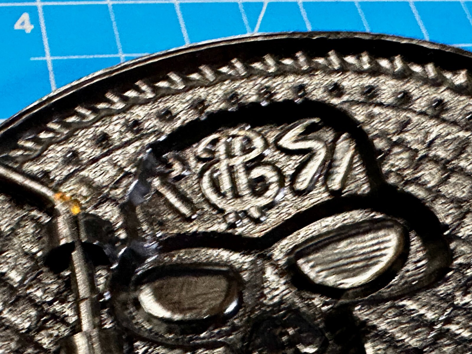 Skull Head $ Dollar Sign Black Silver Color Money Bags NOS Belt Buckle