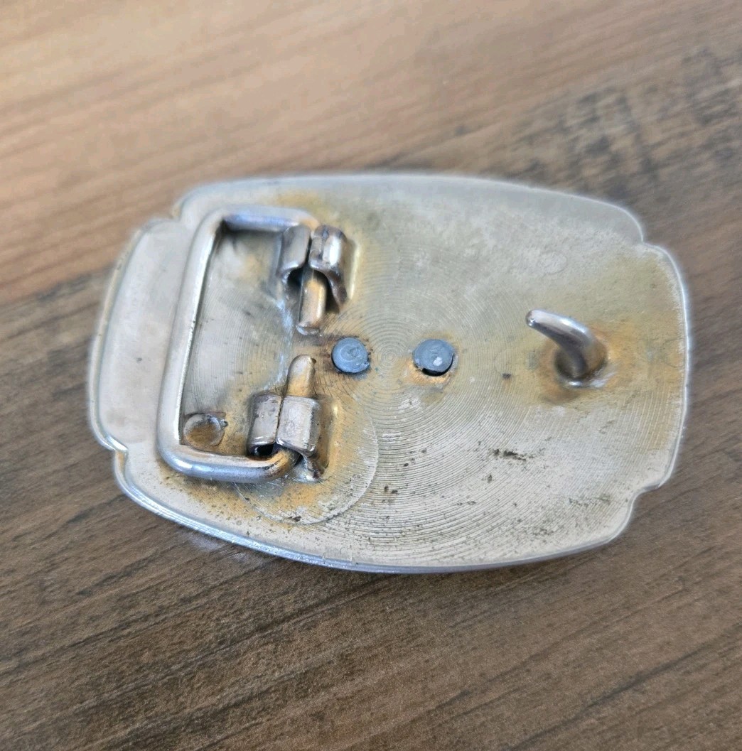 Western Silvertone Longhorn Bull Head Belt Buckle Cowboy/Cowgirl For 1&Prime; Strap