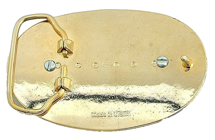 1921 Morgan Silver Dollar Gold Color Oval Western Belt Buckle EPBB191/5124
