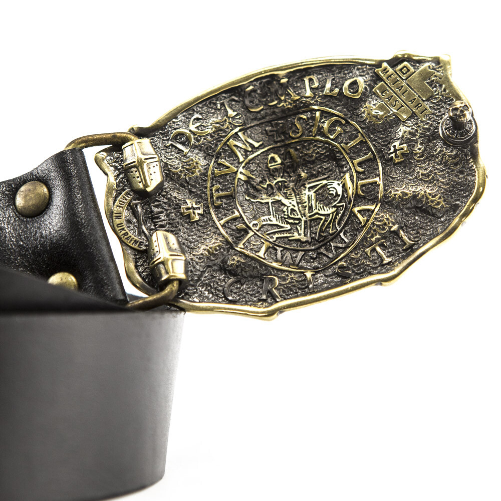 Belt buckle « Templar »; knight order belt buckle; Crusader Knight buckle