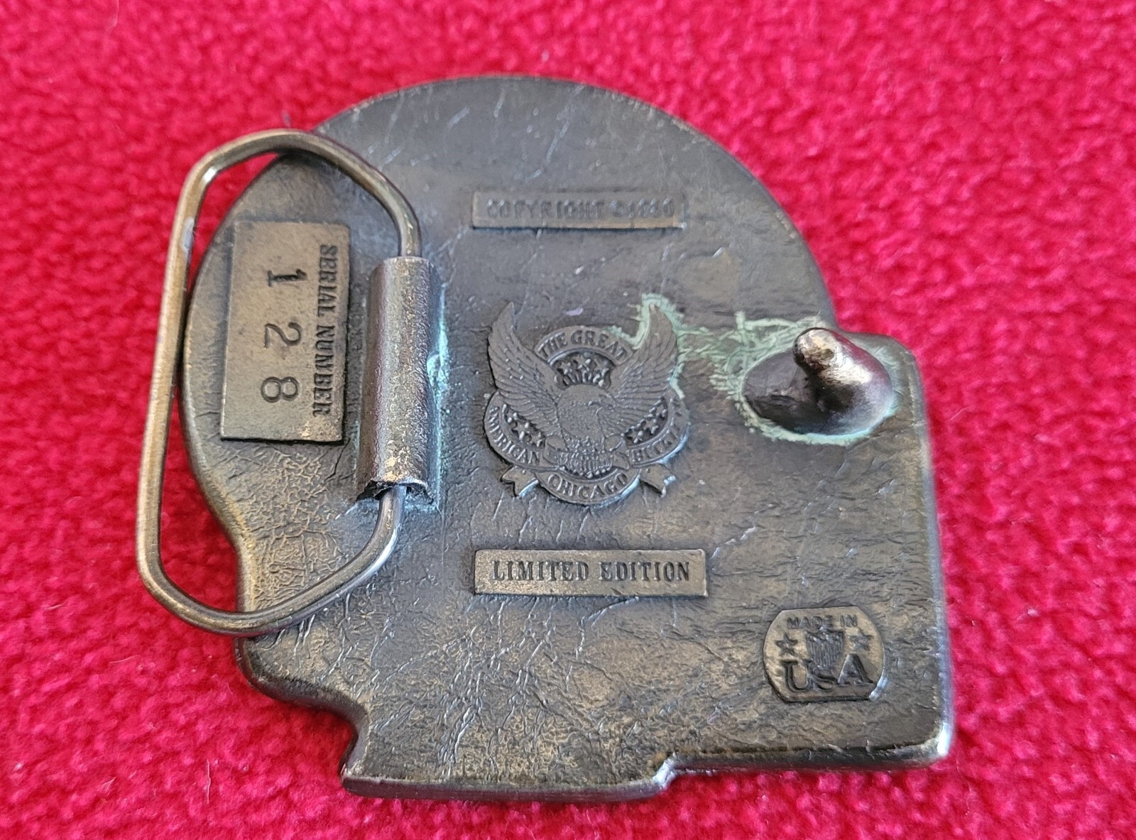 Beer Drinkers Get More Head Belt Buckle Vintage 1980 Great American Buckle Co