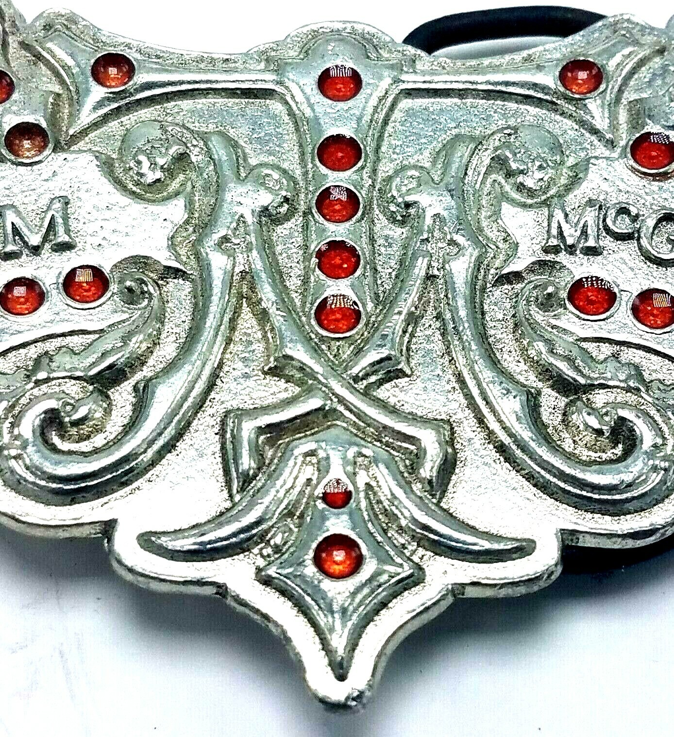 Tim Mcgraw Wings Silver Metal Belt Buckle TM Initial Wings