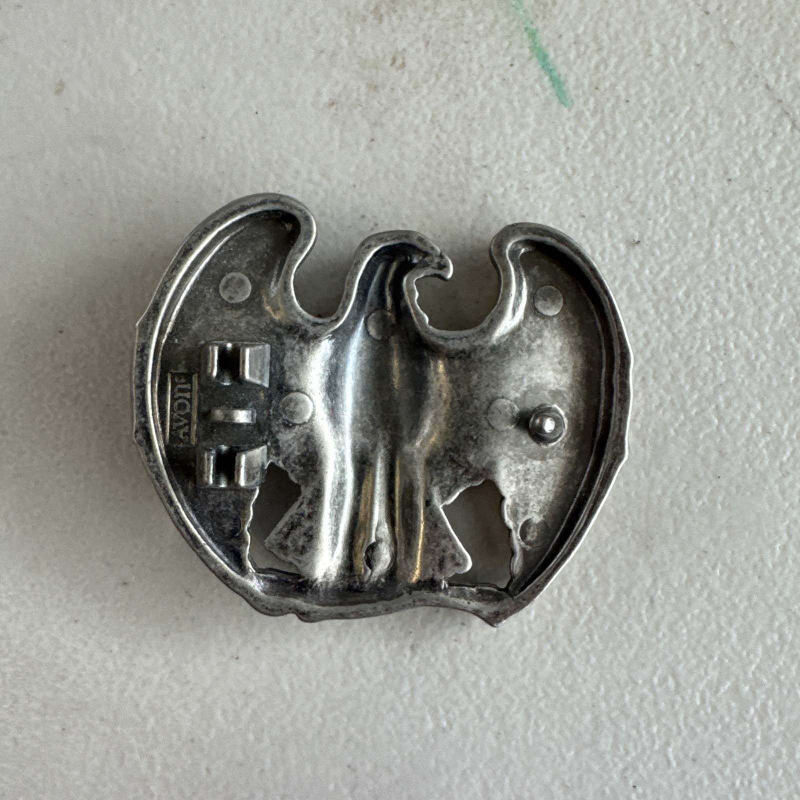 Vintage Avon Majestic Patriotic American Eagle Wings Spread Metal Belt Buckle