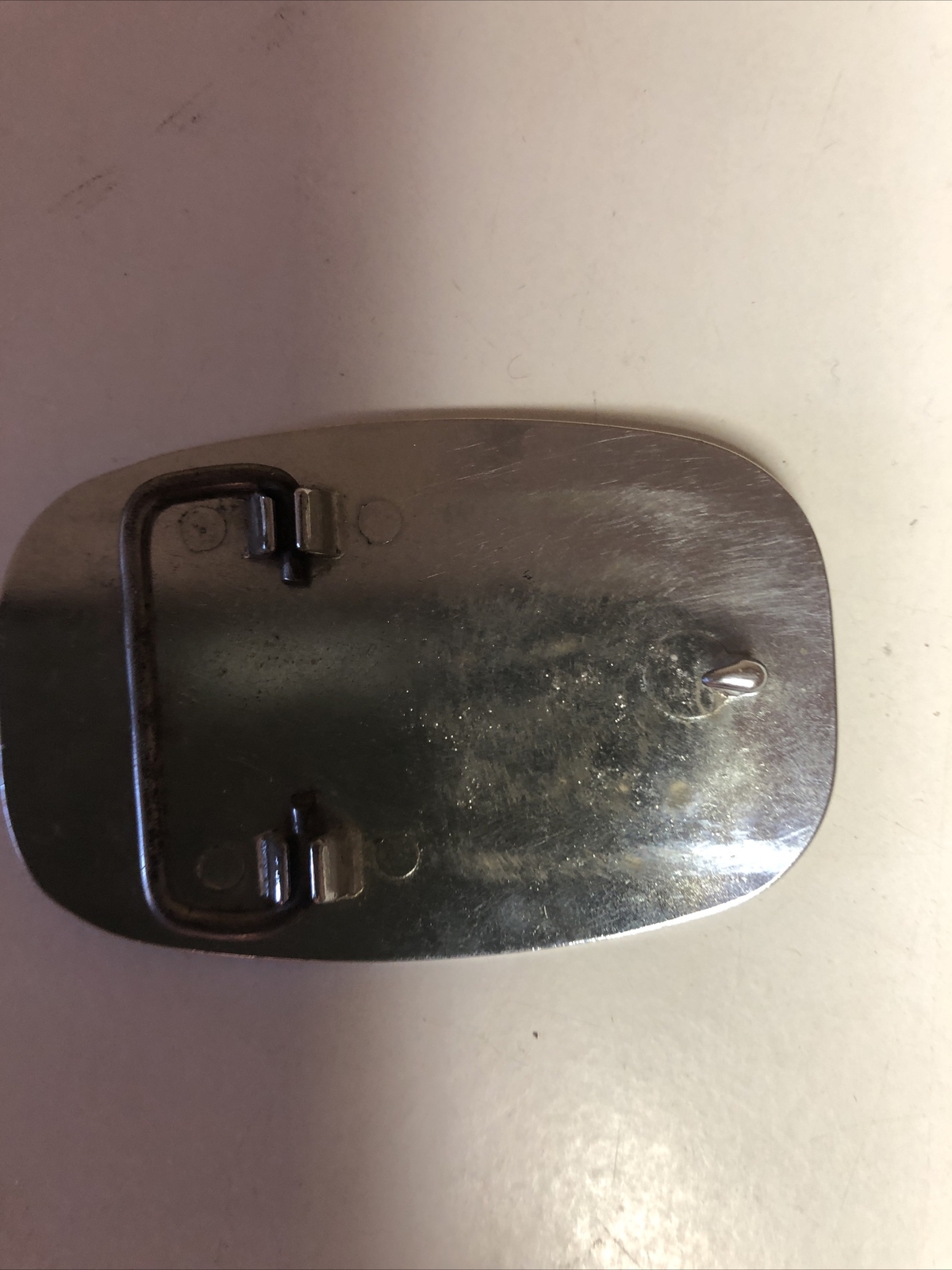 VINTAGE SILVERTONE METAL BELT BUCKLE
