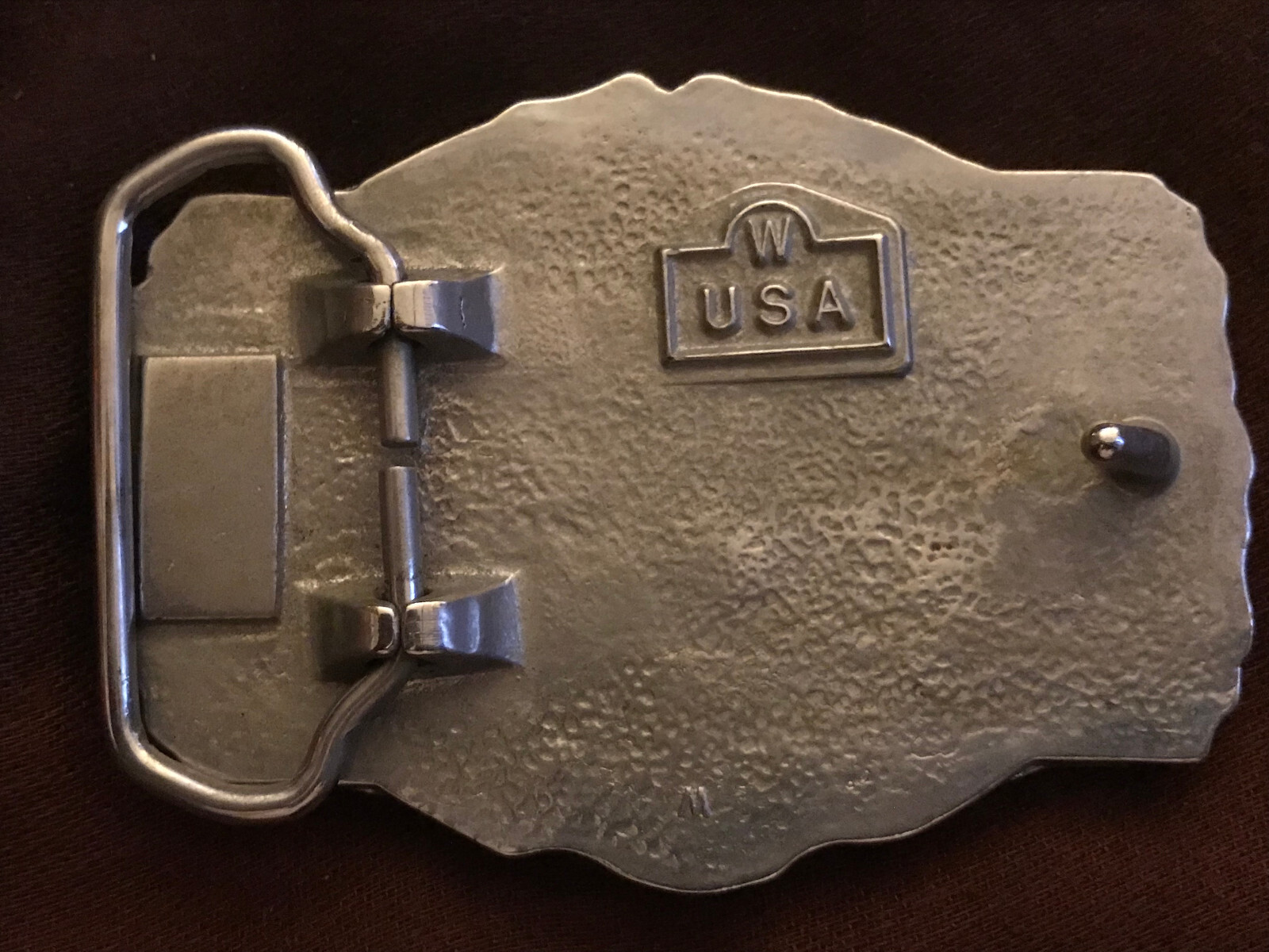 *** Southern Pacific Santa Fe Metal/Enamel Belt Buckle