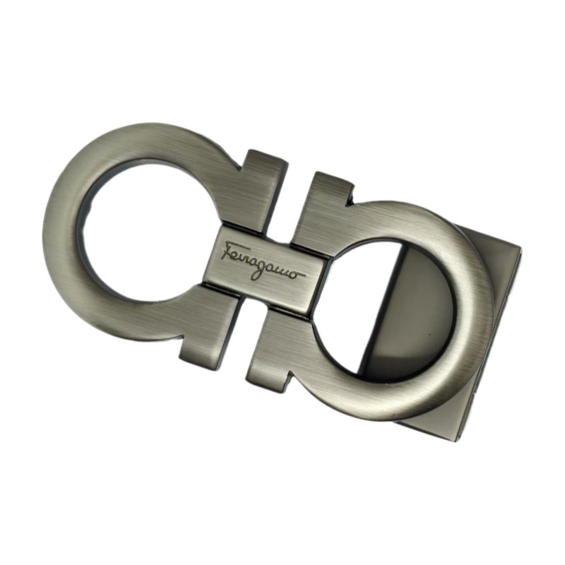 Brushed gunmeta Ferragamo Alloy Classic belt Buckle for 34-35mm belt Men