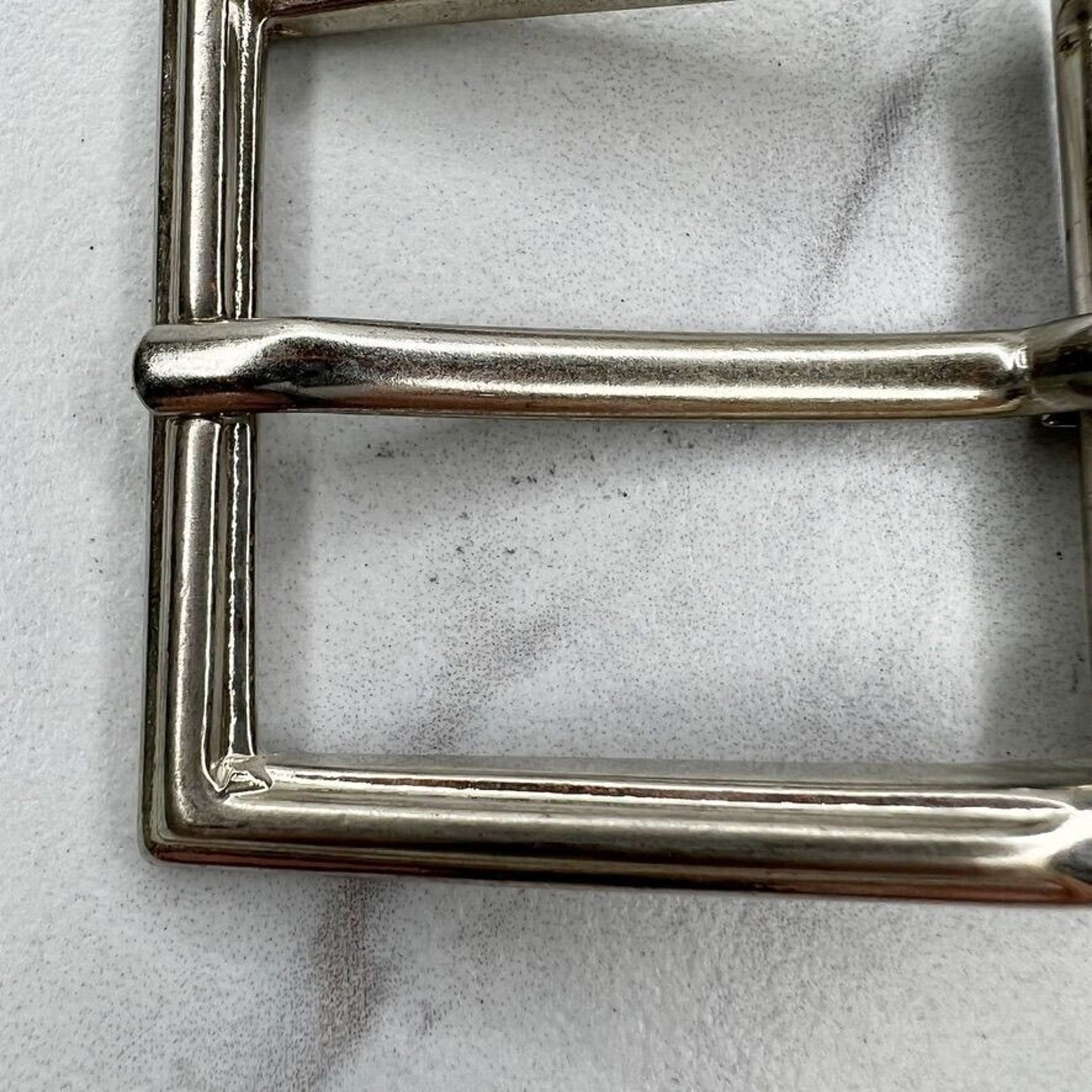 Silver Tone Simple Basic Belt Buckle