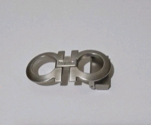 AUTH. SALVATORE FERRAGAMO SILVER GANCINI BELT BUCKLE FOR 1.3&Prime; WIDE BELT STRAP
