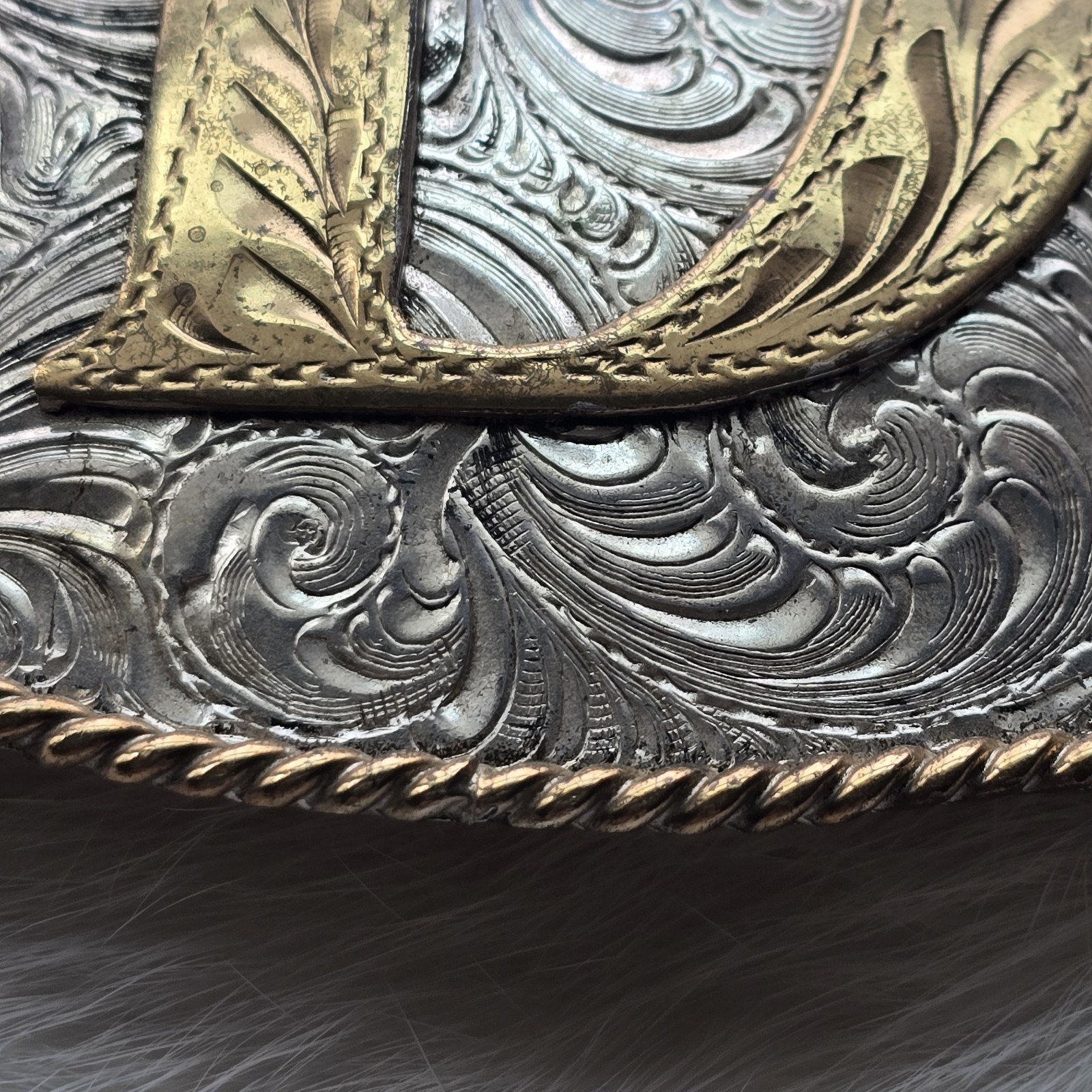 Silversmith Collection Belt Buckle Western Letter D
