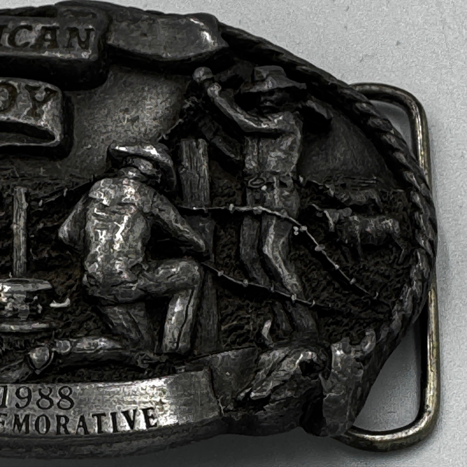 Arroyo Grande Buckle Co 1988 American Cowboy Limited Edition Belt Buckle 295