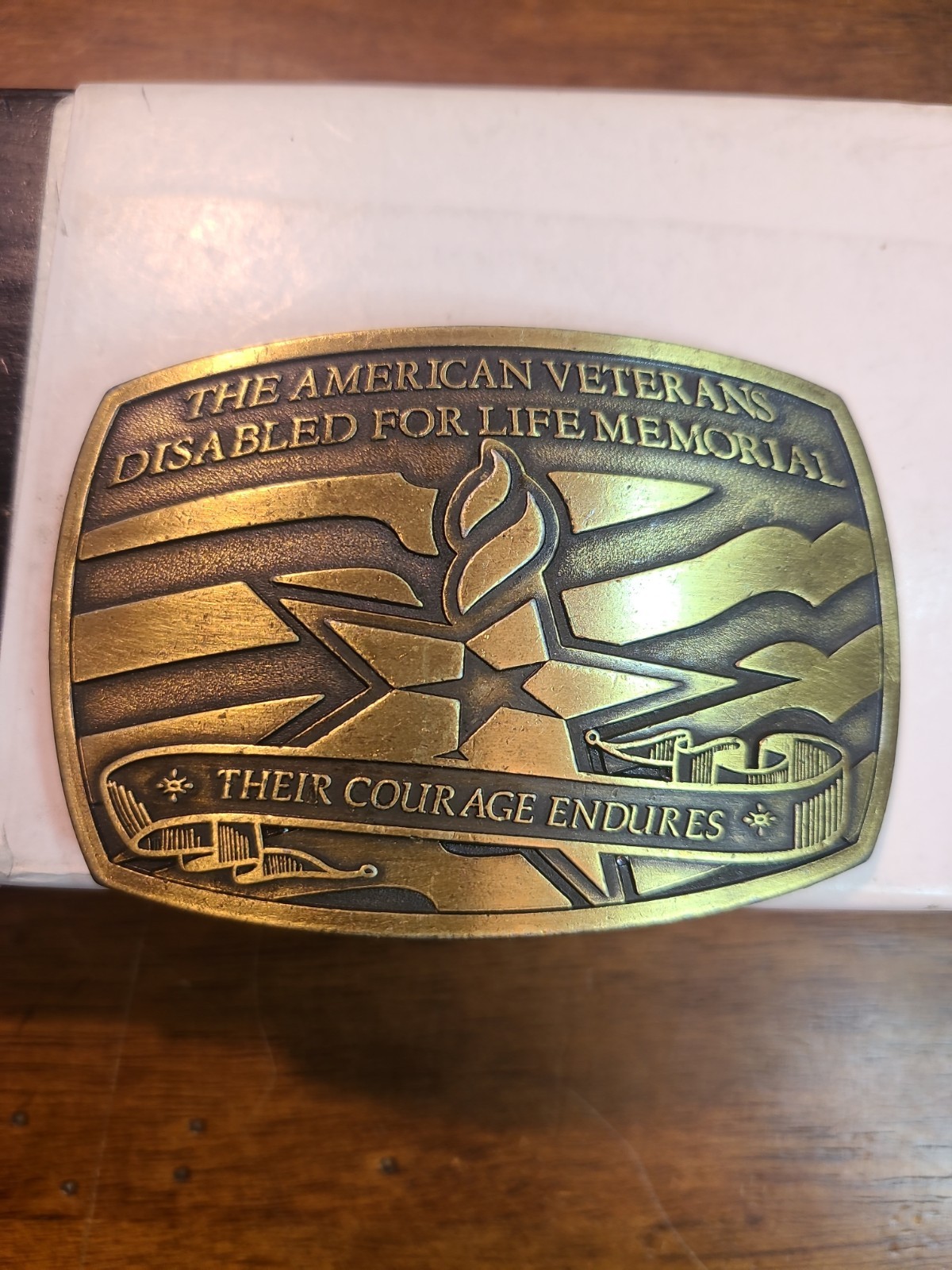 The American Veterans Disabled For Life Memorial 2006 Belt Buckle – 0369