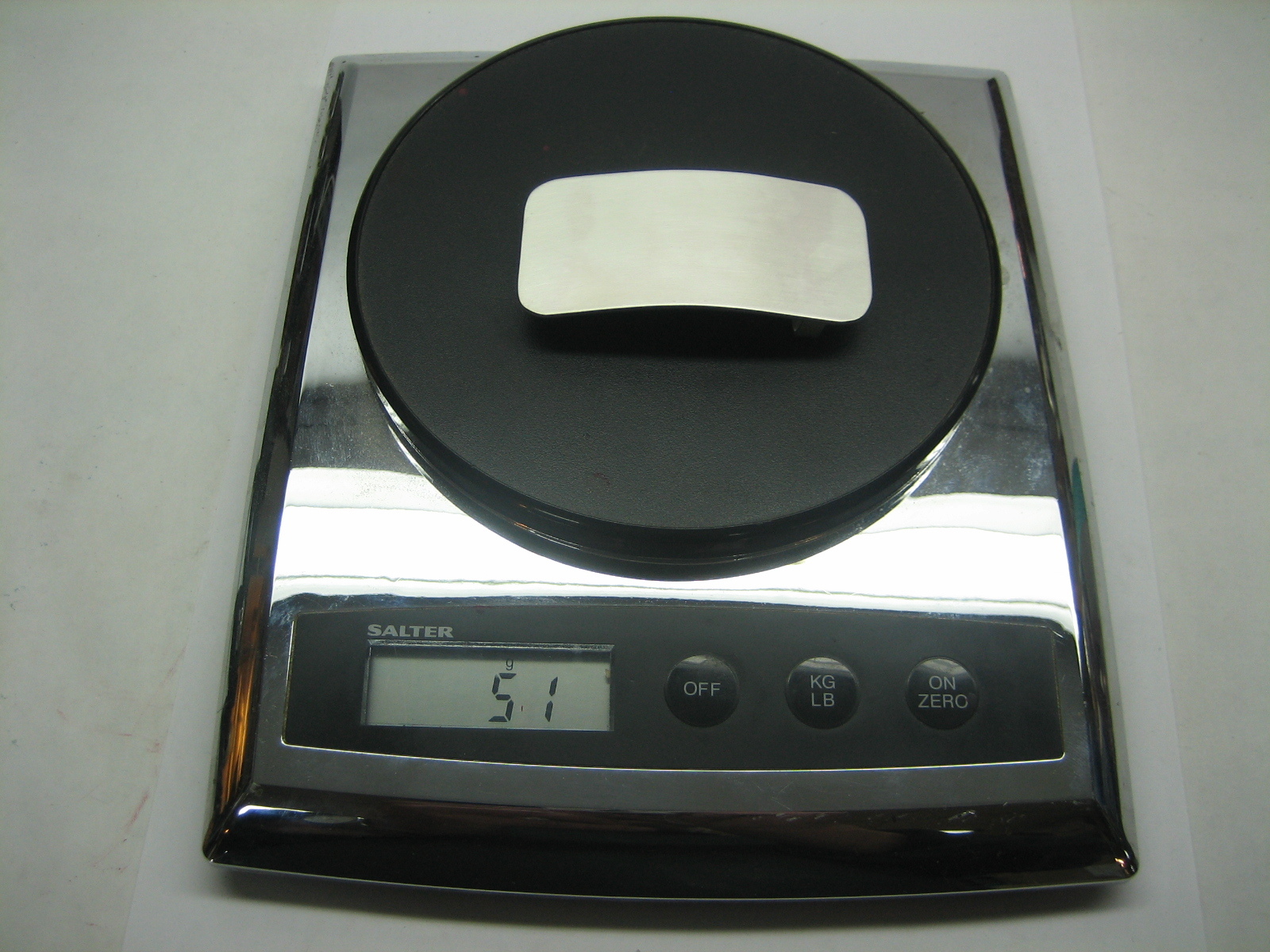 Sterling silver 925, 51 grams classic engravible buckle for 1-1/4&Prime; belt strap US