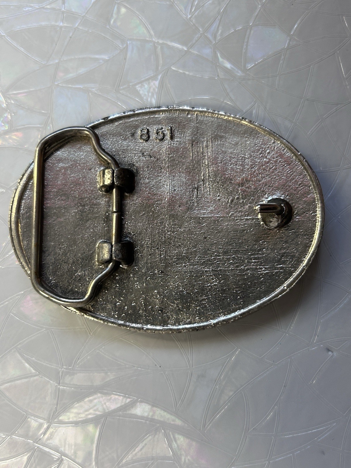 Rare Vintage Kings Island The Beast Roller Coaster Amusement Park Belt Buckle